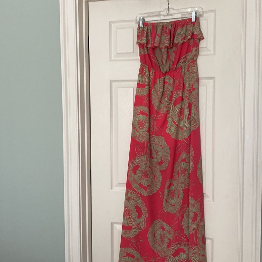 Strapless Size small long fab’rik    dress